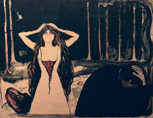 뭉크, ‘재 II’, 석판화, 45.4x59.9cm, 개인소장.