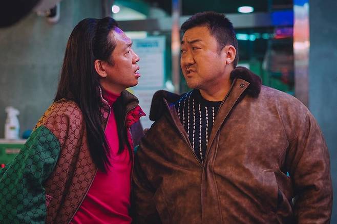 '범죄도시 4'의 마석도(오른쪽)와 장이수 [에이비오엔터테인먼트 제공. 재판매 및 DB 금지]