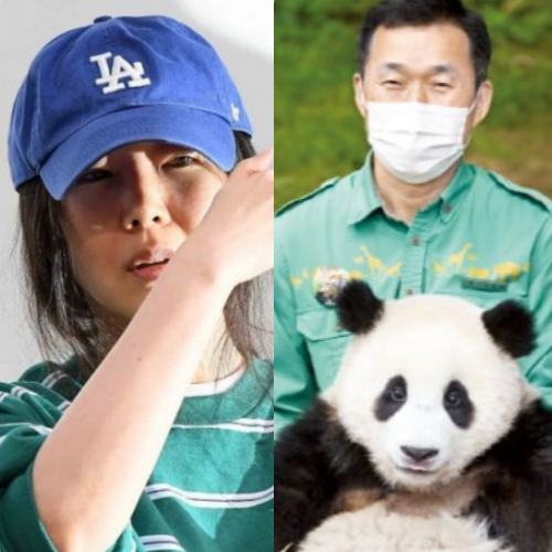 뉴진스를 데뷔시킨 어도어 대표 민희진과 푸바오를 기른 강철원 사육사. [사진=아시아경제 강진형 기자, 에버랜드 제공]