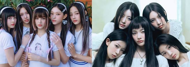 뉴진스(왼쪽), 아일릿
