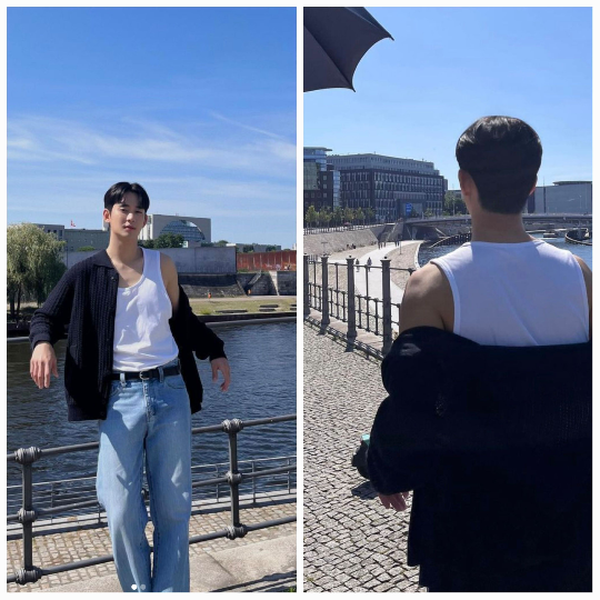 김수현이 눈길 끄는 근육질 몸매로 전 세계 팬들의 관심을 집중시키고 있다.사진=김수현 공식 채널