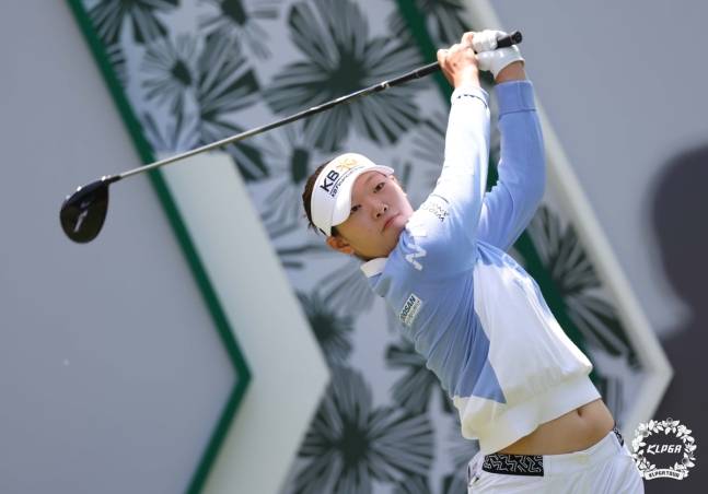 KLPGA 투어 시즌 첫 메이저대회 KLPGA 챔피언십에 출전한 방신실. /사진= KLPGA