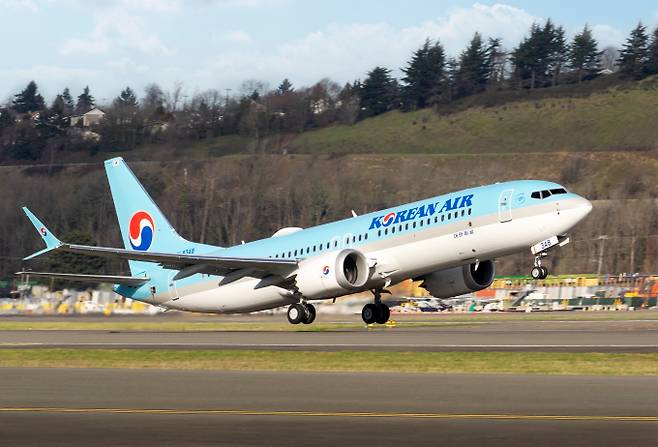마카오 노선에 투입되는 대한항공의 보잉 B737-8 기종 /사진=대한항공