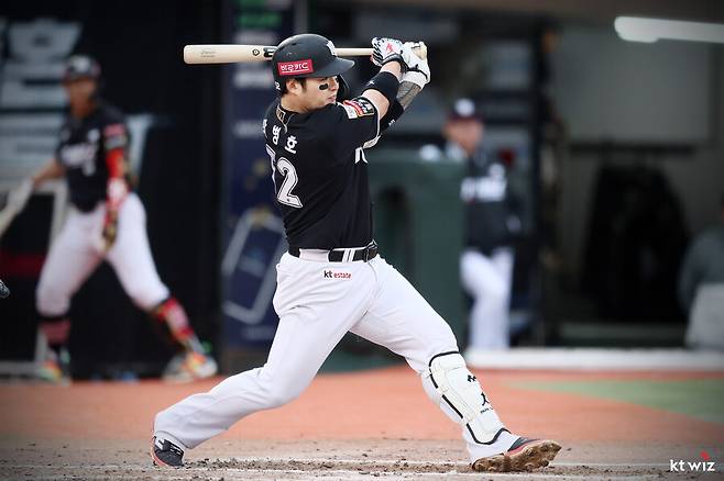 ▲ 시즌 초반 좀처럼 올라오지 않는 타격감에 고전을 거듭하고 있는 박병호 ⓒkt위즈