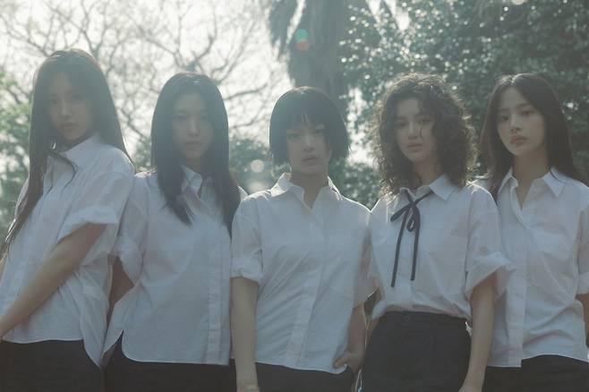 뉴진스 '버블검' 뮤직비디오 중 일부. 뉴시스