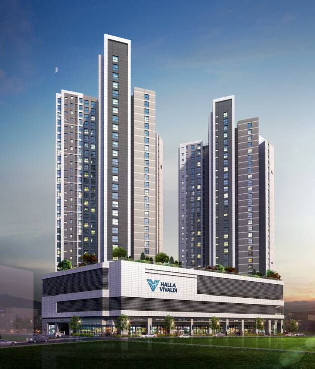 서광교 한라비발디 레이크포레 투시도.