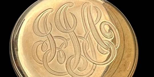 존 제이컵 애스터 4세가 남긴 금시계. Henry Aldridge & Son 웹사이트 캡쳐