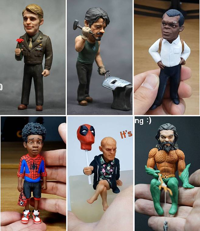 스티브로저스, 토니 스타크, 닉퓨리, 마일스 모랄레, 웨이드 윈스턴, 아서