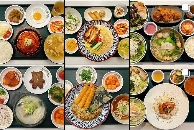 GS그룹 사원식당 ‘그래잇’에서 제공되는 점심 식단. [그래잇 인스타그램 캡처]