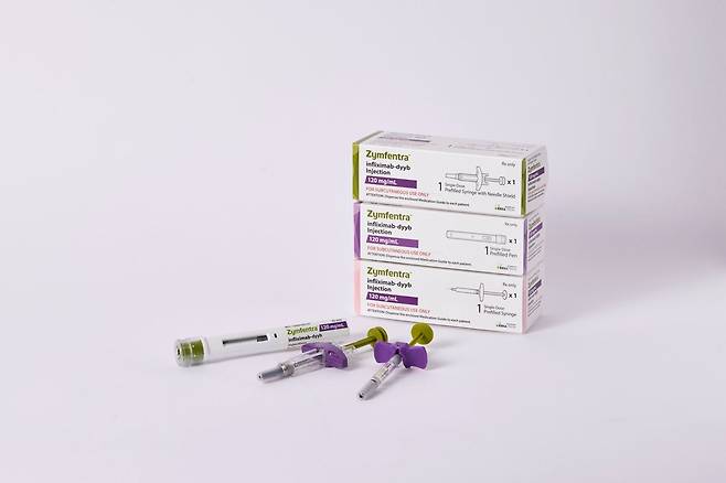 셀트리온이 미국 식품의약국(FDA)에서 신약으로 허가받은 자가면역질환 치료제 '짐펜트라'(램시마SC 미국명)/셀트리온 제공