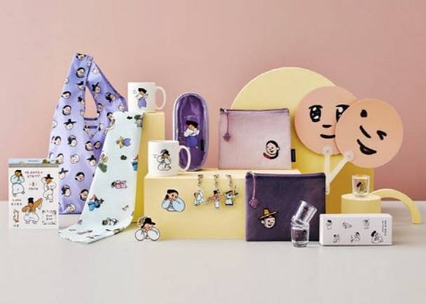 새로 출시된 신규 품목이 포함된 ‘모두의 풍속도’ 시리즈 굿즈. 한국문화재재단