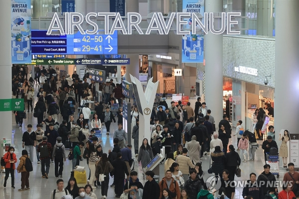 ▲인천국제공항 면세점 구역 ⓒ연합뉴스