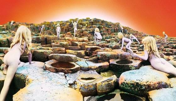 Houses of the Holy힙노시스가 작업한 '레드 제플린'의 음반' 하우스 오브 더 홀리(Houses of the Holy) 음반 커버. 사진 티캐스트