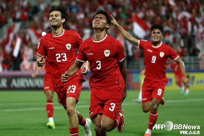 인도네시아는 이라크와의 3/4위 결정전에서 승리하면 파리로 가는 티켓을 차지한다. 그러나 패한다면 기니와의 대륙별 플레이오프, 즉 단두대 매치를 가져야 한다. 사진(도하 카타르)=AFPBBNews=News1