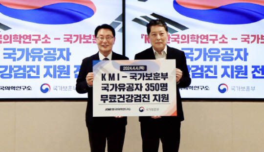 한국의학연구소(KMI)는 국가보훈부와 협력해 350명의 국가유공자에게 1억 7000만원 상당의 종합건강검진 의료서비스를 무료로 제공하는 사회공헌사업을 진행한다고 밝혔다. 한국의학연구소 제공