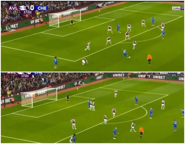 첼시 무드리크가 슛을 시도했지만 공은 어이없게도 우측 코너킥 지점으로 날아갔다./더 선