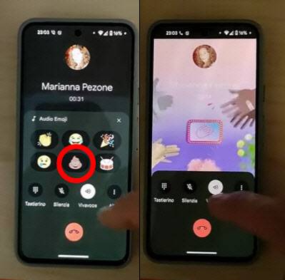 구글이 새롭게 공개한 사운드 이모티콘 6종. 방귀 소리를 상대방에게 보낼 수 있다. (사진=안토니오 카메리노 유튜브)