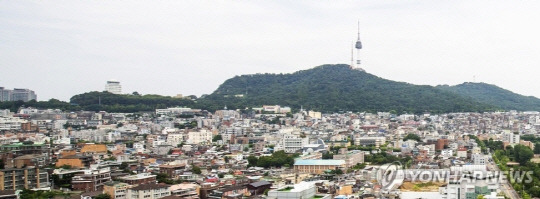 서울 남산 주변 고도지구. <연합뉴스 제공>