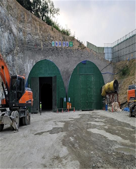 최근 터널 관통을 완료한 가칭 능허터널 공사 현장 전경. 인천시 종합건설본부 제공.
