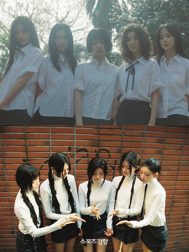 그룹 뉴진스(위)와 아일릿. 하이브 제공