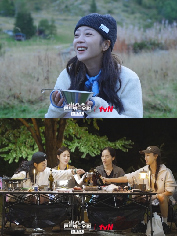 tvN 예능프로그램 '텐트 밖은 유럽-남프랑스편'이 '조보아 입덕'이라는 또 다른 결실로도 이어졌다. /tvN