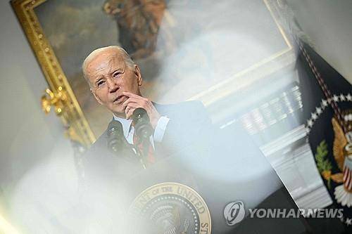 기자회견 중인 바이든 미 대통령 [AFP 연합뉴스 자료사진]