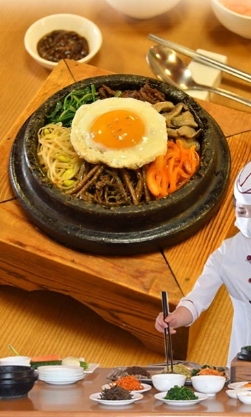 북한 선전용 월간지 '금수강산' 5월호에 소개된 평양비빔밥.(금수강산 갈무리)