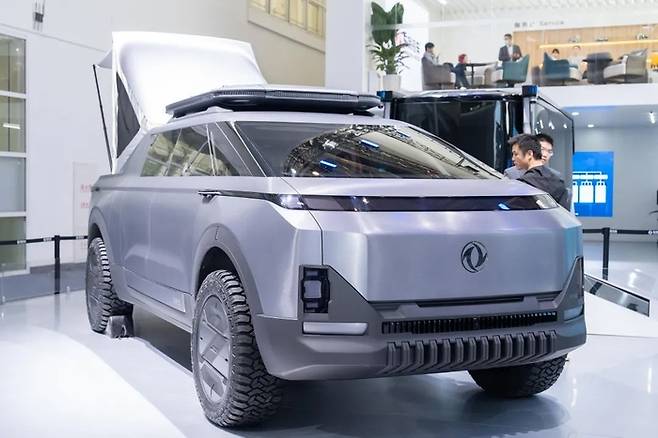 중국 둥펑 자동차가 최근 공개한 2024년 콘셉트 트럭. 사진=둥펑자동차/엑스(@TeslaSg) 갈무리
