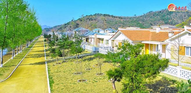 (평양 노동신문=뉴스1) = 북한 새 농촌마을 풍경. [국내에서만 사용가능. 재배포 금지. DB 금지. For Use Only in the Republic of Korea. Redistribution Prohibited] rodongphoto@news1.kr