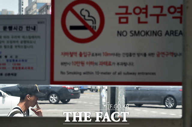 공공장소에서 흡연을 금지한 법조항은 헌법에 어긋나지 않는다는 헌법재판소 결정이 나왔다./더팩트DB