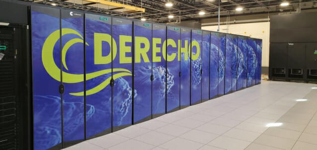 NCAR 와이오밍 슈퍼컴퓨터센터가 2023년 7월 도입한 '데레초'(Derecho). (사진=NCAR)