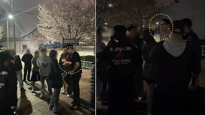 래퍼 뱃사공이 징역 1년 형기를 채우고 출소해 지인들에게 축하받고 있다./온라인커뮤니티