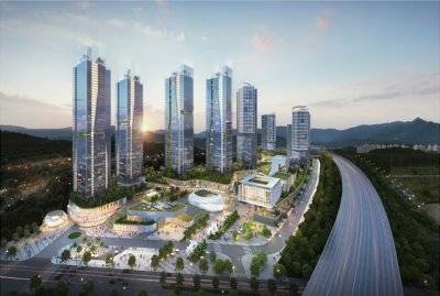 정부가 시범사업을 추진하는 ‘동탄2 헬스케어리츠 실버타운 시범사업’의 조감도. 엠디엠플러스 제공