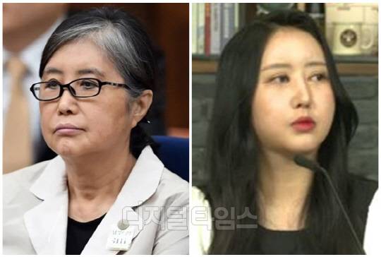 최서원씨(개명 전 최순실)와 딸 정유라씨. <디지털타임스 DB>