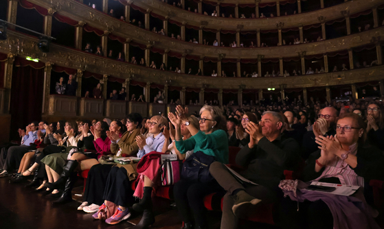 Some 700 audience members at Teatro Argentina in Rome on May 4 for the "The Prince's Dream" performance [MINISTRY OF CULTURE, SPORTS AND TOURISM]