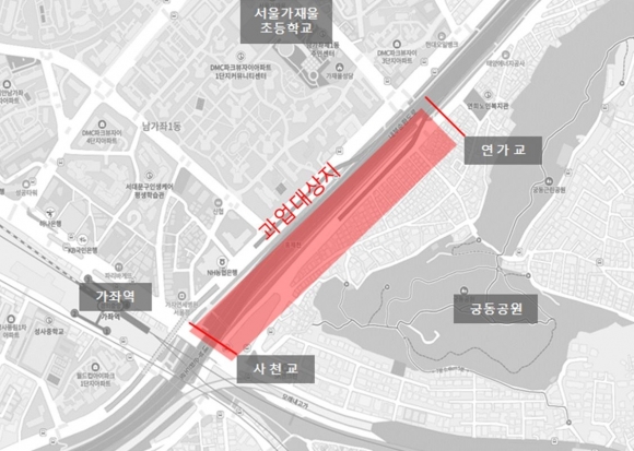 2024년 홍제천(사천교~연가교) 야간경관 개선사업 대상지