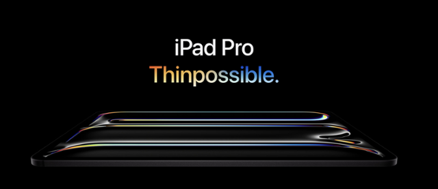 애플이 7일 자칭 인공지능용 칩 M4를 탑재한 신형 아이패드 프로를 공개했다. 애플 제공