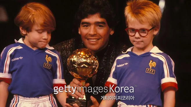 과거 1986년 멕시코 월드컵 당시 골든볼을 수상한 마라도나. 사진=게티이미지