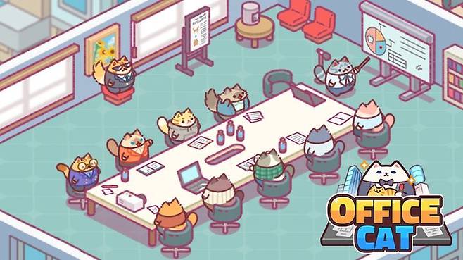 넵튠은 자회사 트리플라가 자체 개발한 모바일 방치형 경영 시뮬레이션 게임 ‘건물주 고양이 키우기'를 글로벌 론칭했다고 8일 밝혔다.(사진=넵튠) *재판매 및 DB 금지