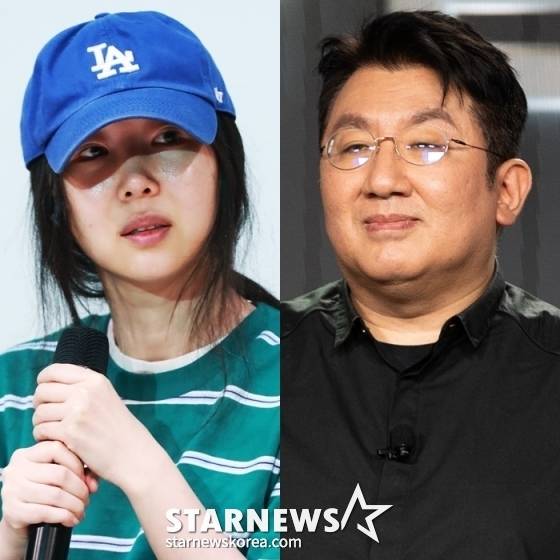 (왼쪽부터) 민희진 어도어 대표, 방시혁 하이브 의장 /사진=스타뉴스