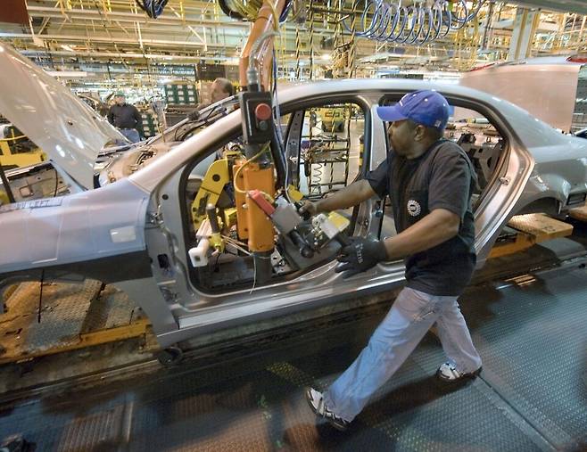 지엠 페어팩스 공장 생산 라인