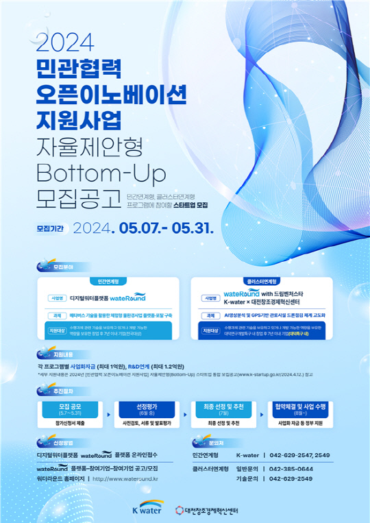 '2024년 민관협력 오픈이노베이션 지원사업' 포스터. 대전창조경제혁신센터 제공
