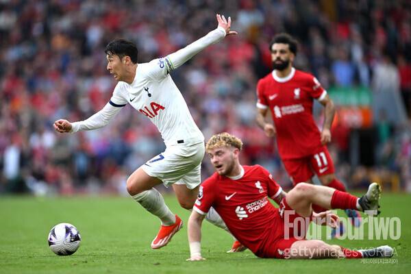 사진=게티이미지.&nbsp;손흥민은&nbsp;가장&nbsp;수비를&nbsp;적극적으로&nbsp;한&nbsp;공격수였다.