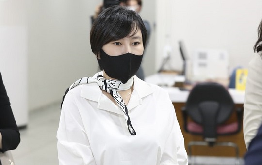 국정농단 사건에서 이재용 삼성 회장 재판에 증인으로 섰던 장시호 씨 (뉴시스)