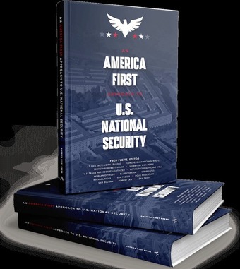 아메리카 퍼스트 정책연구소(AFPI)가 발간한 '미국 국가안보에 대한 아메리카 퍼스트 접근' 책 표지. AFPI 홈페이지 캡처.