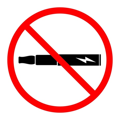 전자담배 금지표시 / 사진=아이클릭아트
