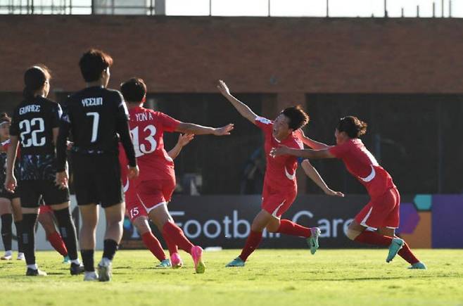 U-17 여자 대표팀이 북한에 크게 졌다. 사진=AFC
