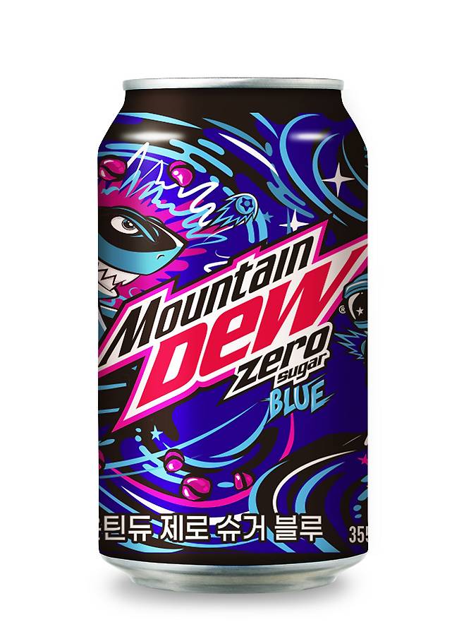 '마운틴듀 제로슈거 블루'.(롯데칠성음료 제공)