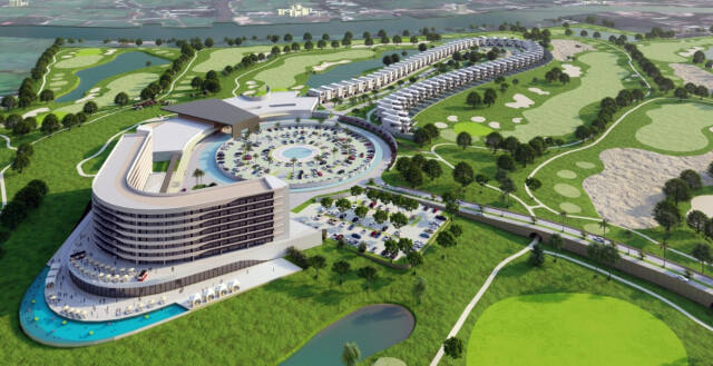 베트남 호치민시내 27만평에 18홀 규모의 고급 골프장과 호텔 100실, 빌라 64세대가 들어설 골프 리조트 조감도. DS파트너스 제공