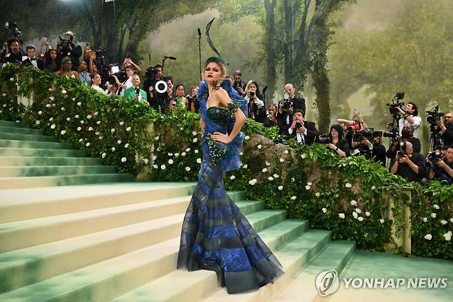'멧 갈라' 참석한 배우 젠데이아 [AFP=연합뉴스 재판매 및 DB 금지]